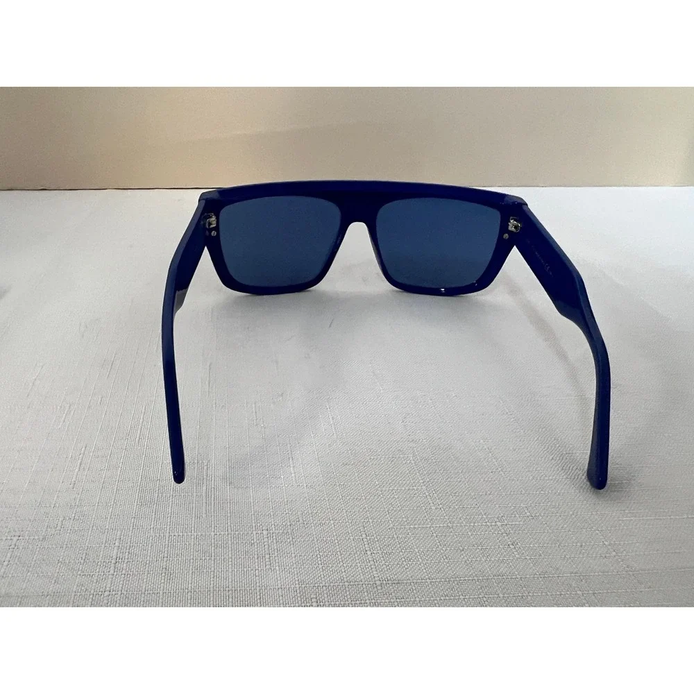 Jimmy Choo Sunglasses Women Blue Excellent Rylan/S Shield Studded Italy
